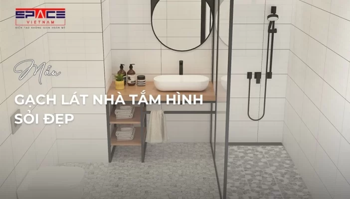 gạch lát nhà tắm hình sỏi