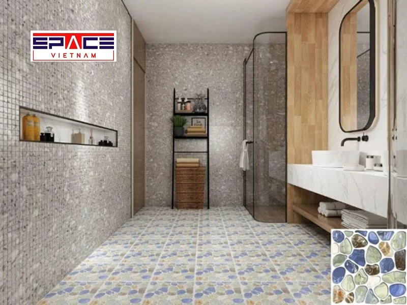 Lưu ý khi chọn gạch lát nền nhà tắm hình sỏi - 2