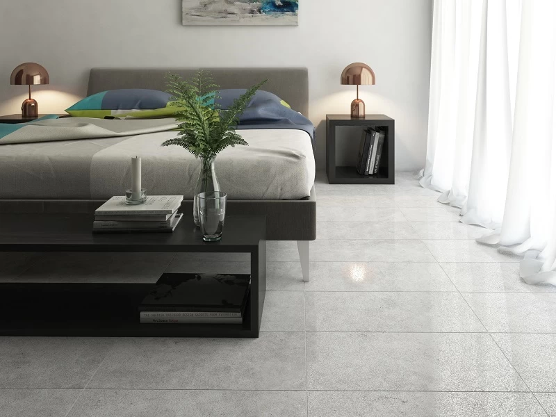 Mẫu 34: Gạch lát nền phòng ngủ phong cách tối giản