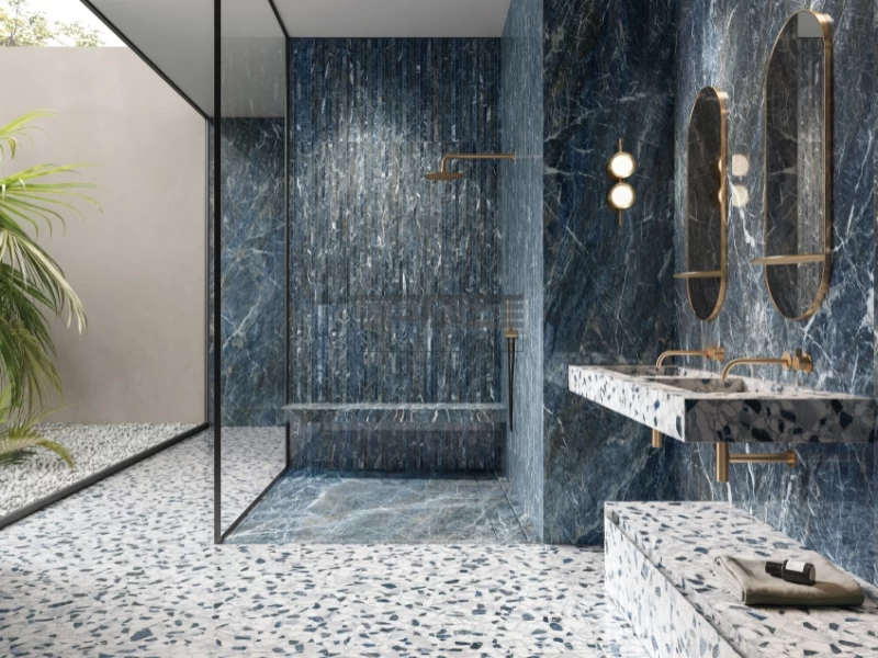 Mẫu gạch ốp lát nhà tắm vân đá 11