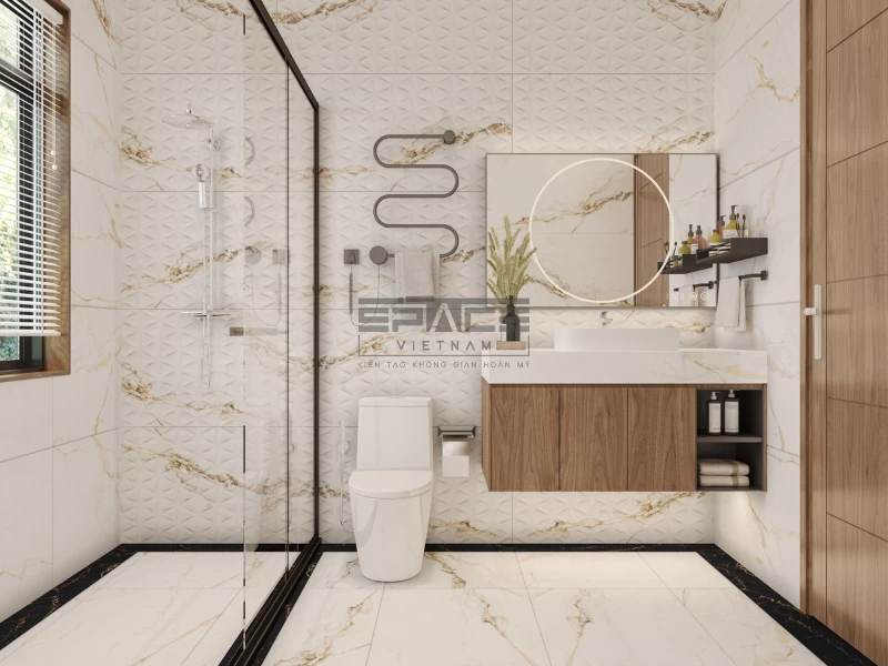 Mẫu gạch ốp lát nhà tắm vân đá 22