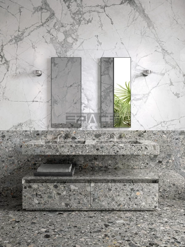 gạch ốp tường nhà tắm màu trắng  08