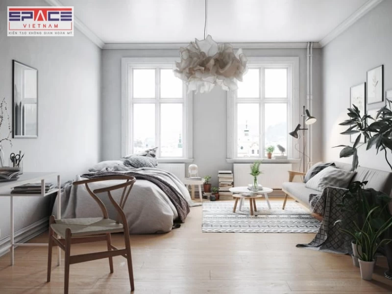 Mẫu gạch phòng ngủ phong cách Bắc Âu 2