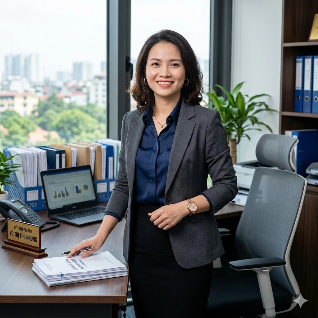 Chị Nhung - Kế toán trường