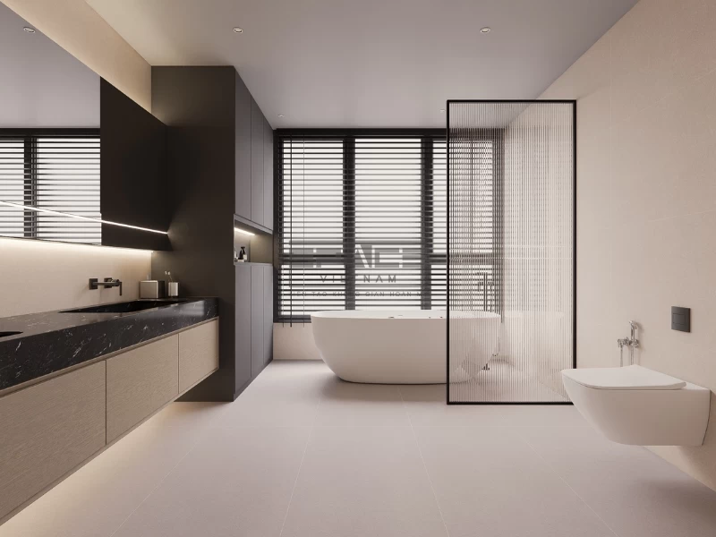 Mẫu gạch lát nền nhà tắm đẹp 04