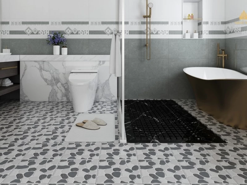 Mẫu gạch lát nền nhà vệ sinh 30x30 6
