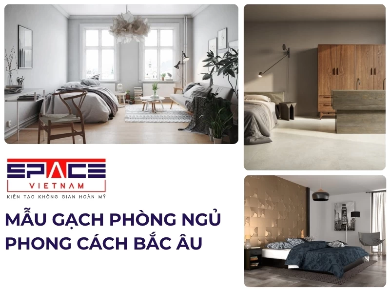 Mẫu gạch phòng ngủ phong cách Bắc Âu 1