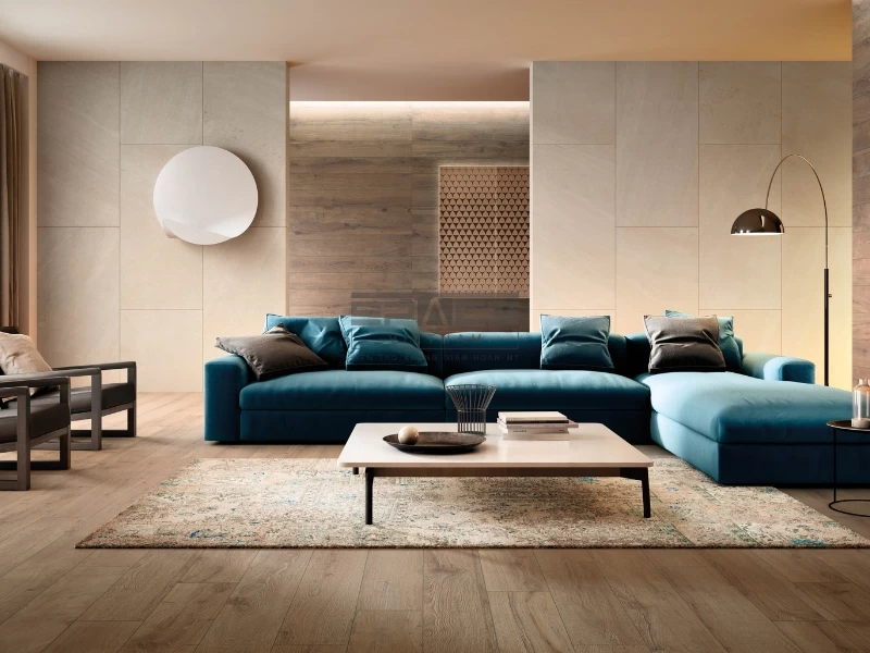 Mẫu gạch trang trí phòng khách 10