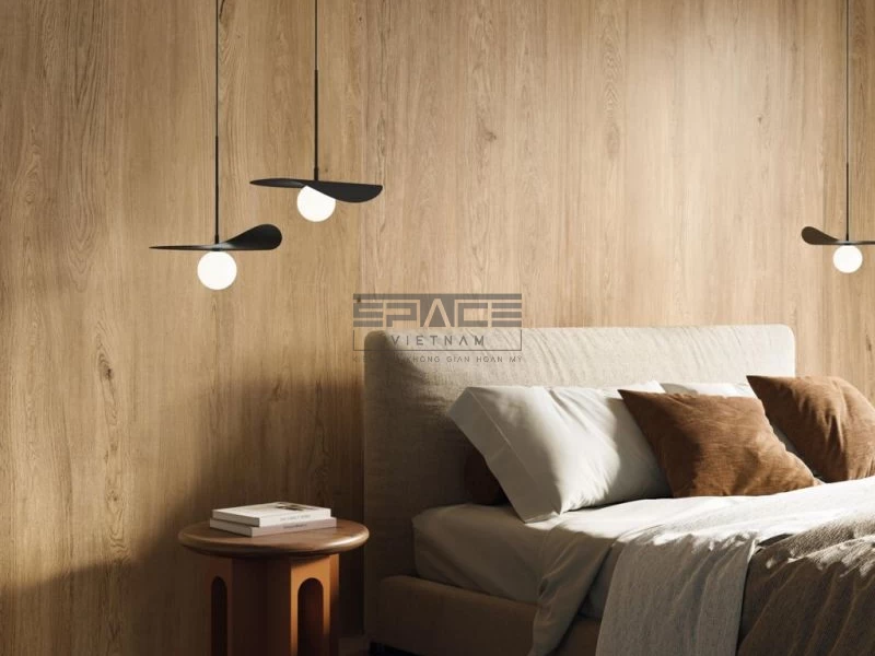 Mẫu gạch giả gỗ ốp tường phòng ngủ 7