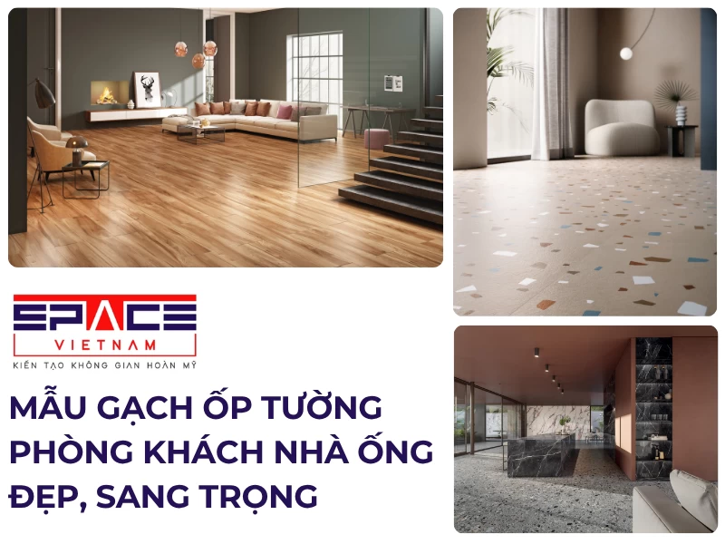 Mẫu gạch ốp tường phòng khách nhà ống 1