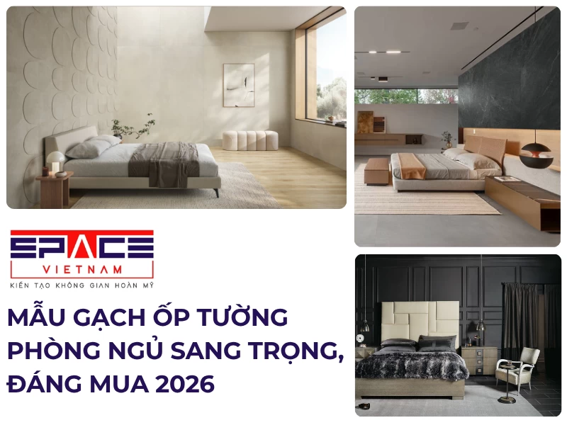 Mẫu gạch ốp tường phòng ngủ 1