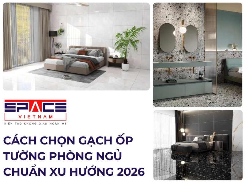 Gạch ốp tường phòng ngủ
