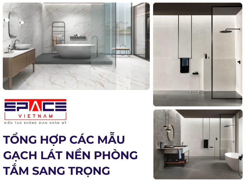 Mẫu gạch lát nền phòng tắm