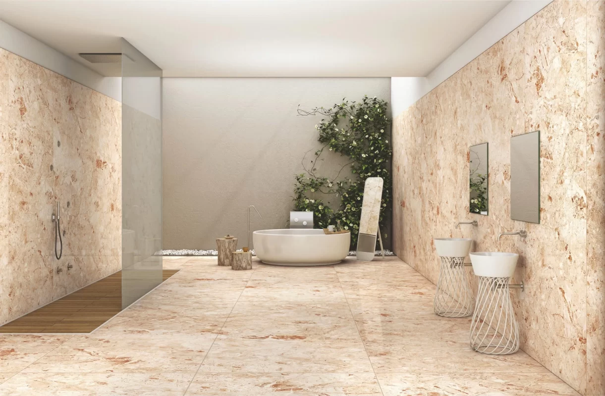 Gạch lát nền nhà tắm khổ 120x240cm