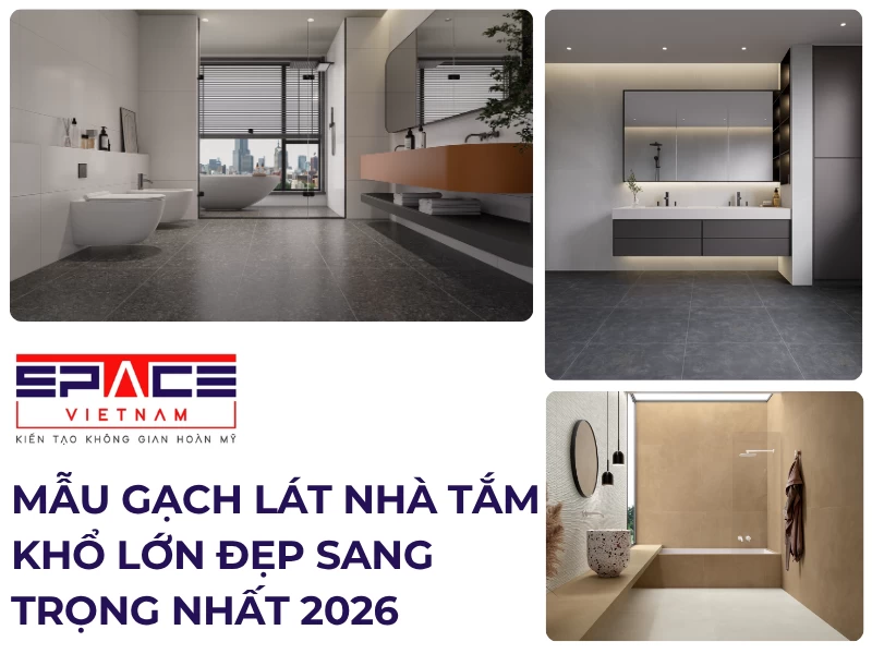 Gạch lát nhà tắm khổ lớn