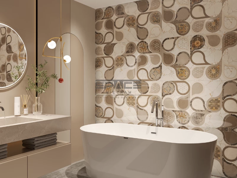Gạch ốp tường phòng tắm 2 