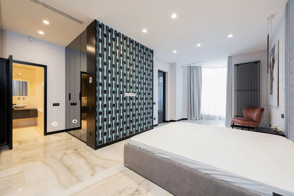 Gạch giả đá Onyx ốp lát phòng ngủ