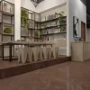 glazed porcelain tiles marble look tiles floors and walls pulpis choco grande 1