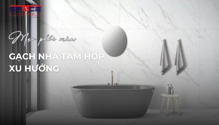 Mẹo phối màu gạch nhà tắm