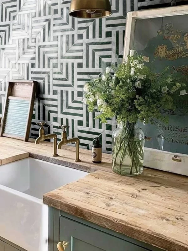 Mẫu dá Mosaic hoạ tiết đẹp LAY801