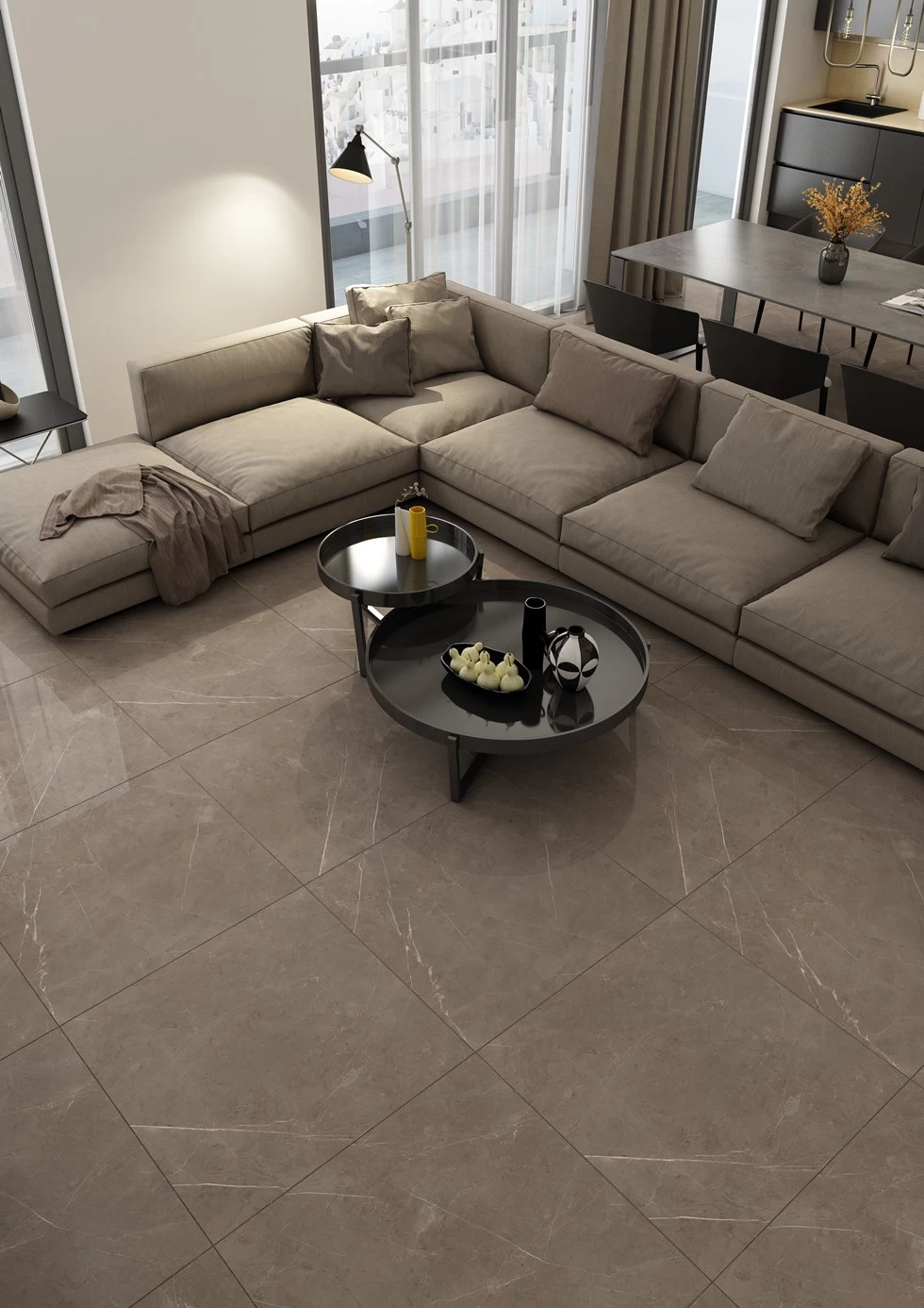 glazed porcelain tiles marble look tiles floors and walls pulpis moca