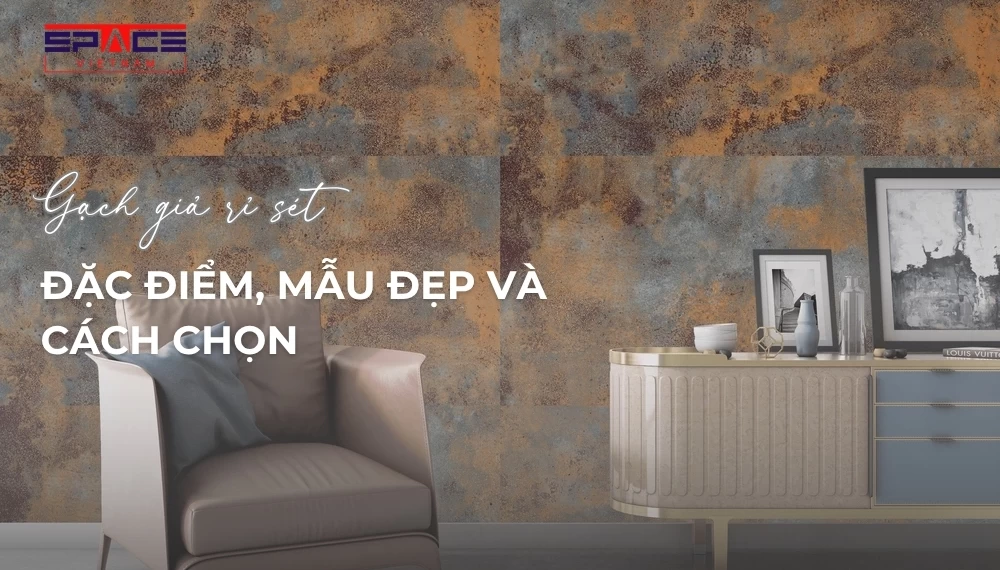 mẫu gạch giả rỉ sét