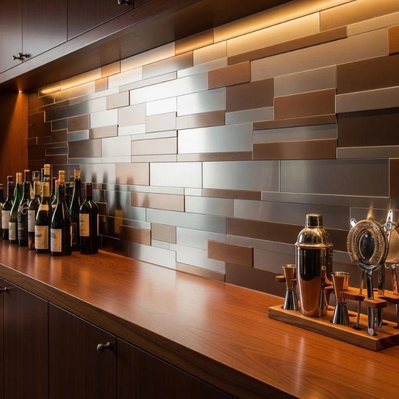 Không gian bếp và quầy bar