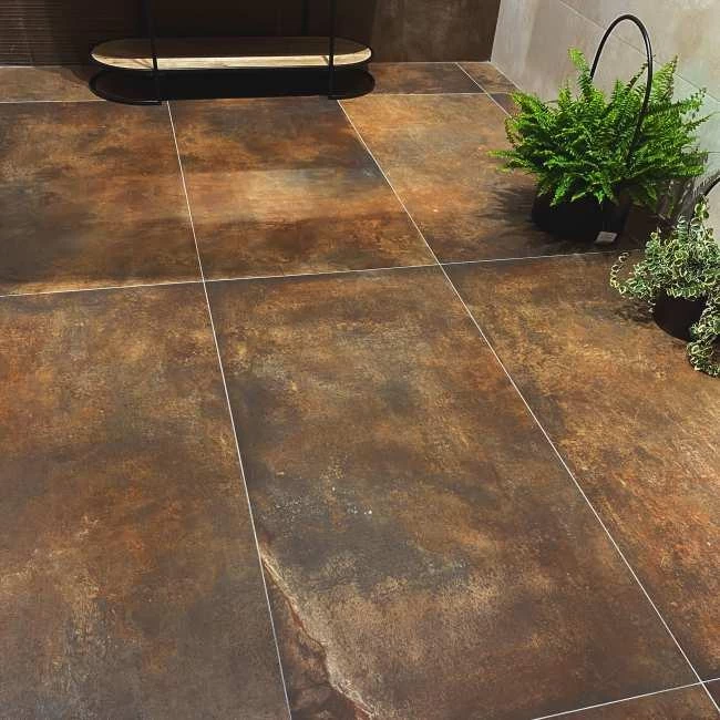 Gạch giả thép Corten