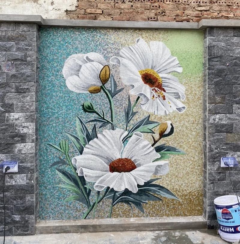Tranh Mosaic khu vực ngoài trời