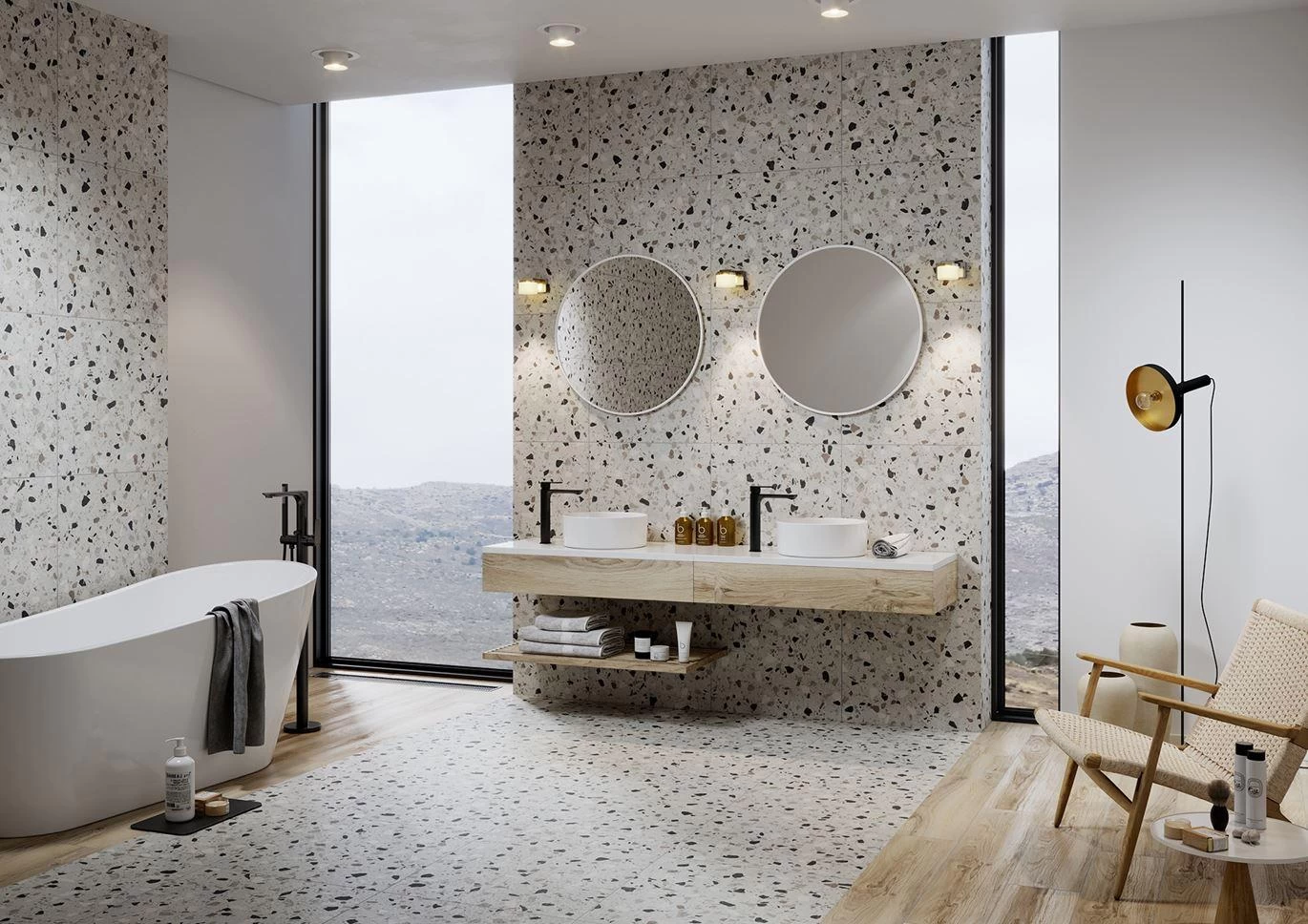 Gạch 40x80 Terrazzo Hoài Cổ, Độc Đáo